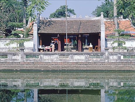 寺庙,文学作品,河内,越南