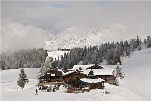 阿尔卑斯小屋,提洛尔,奥地利