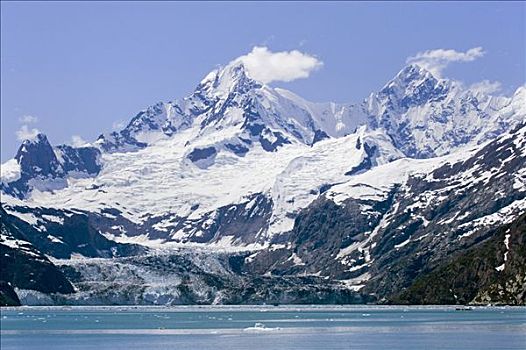 冰河,冰河湾国家公园,东南阿拉斯加,夏天,山脉