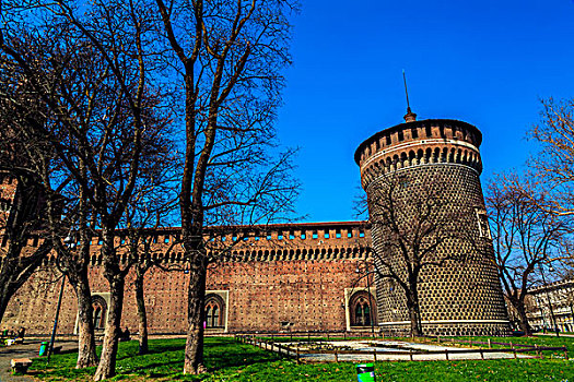 意大利米兰城堡建筑
