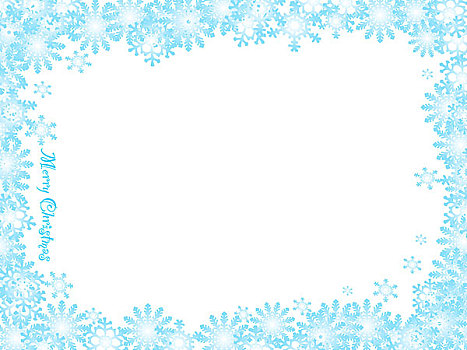 圣诞节,灵感,雪花,背景,蓝色,冰,框架