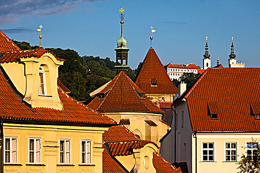 屋顶,布拉格,捷克共和国