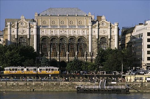 匈牙利,布达佩斯,音乐厅,轨道,多瑙河