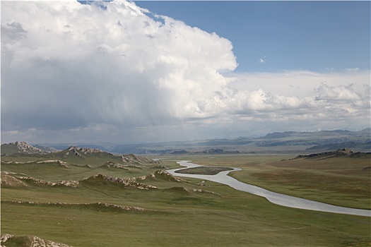 新疆和静,巴音布鲁克大草原,鬼斧神工灵气的开都河