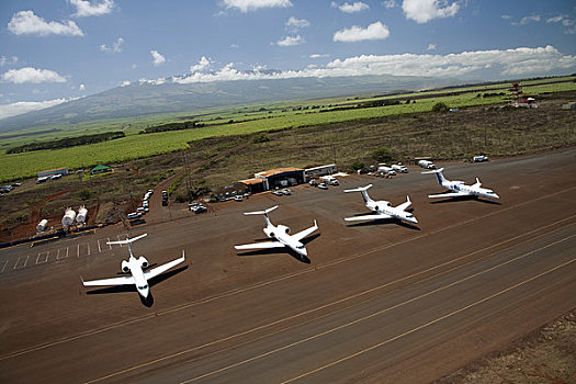 夏威夷,毛伊岛,国际机场,管理人员,旅行,私人喷气机