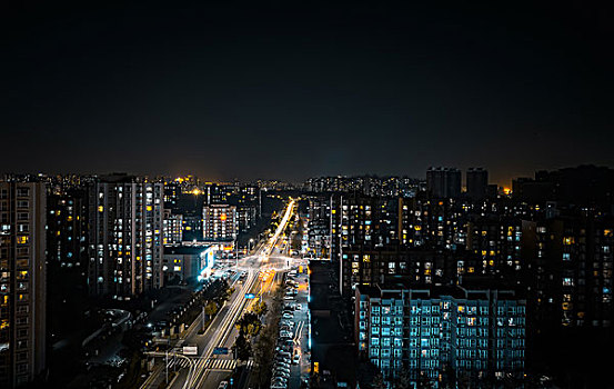 夜幕下的北京副中心