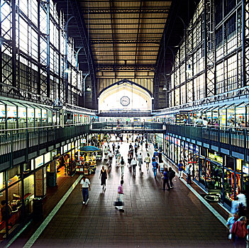 火车站,德国,汉堡市
