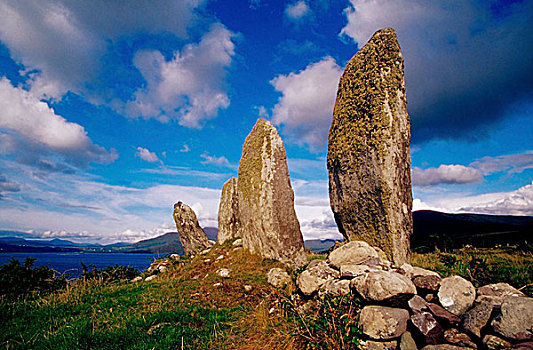 石头,排,凯瑞郡,爱尔兰