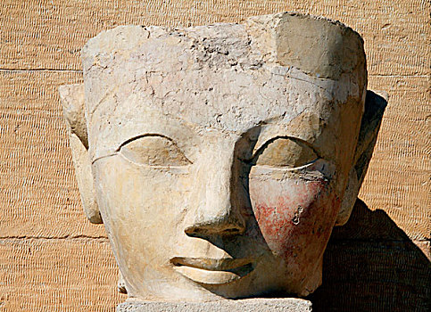 头部,雕塑,路克索神庙,埃及