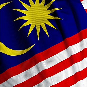 马来西亚,旗帜,特写