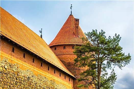 塔,城堡,特拉凯,立陶宛