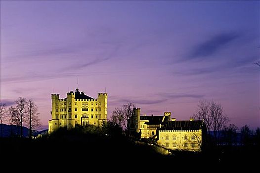 旧天鹅堡,城堡,巴伐利亚,德国