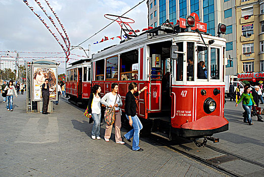 缆车,塔克西姆,伊斯坦布尔,土耳其