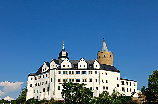 城堡,地区,萨克森,德国,欧洲