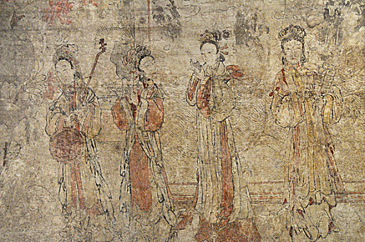 皇帝古墓壁画