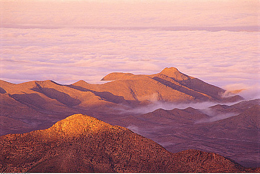 山,高处,云,里希特斯韦德国家公园,南非