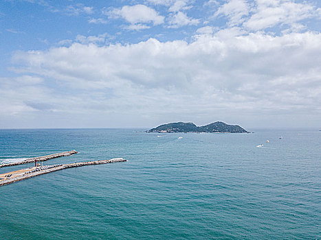 三亚分界洲岛航拍风景