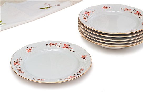 餐具,盘子,白色背景