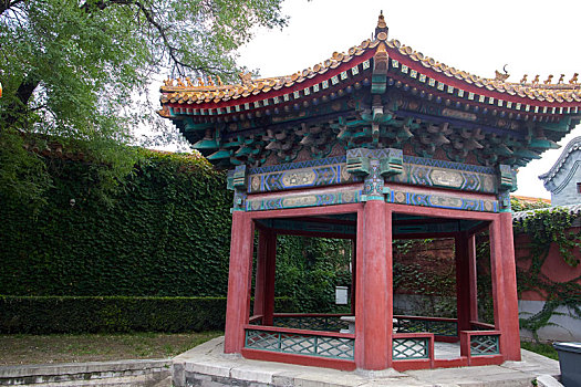 北京故宫太庙里的亭子