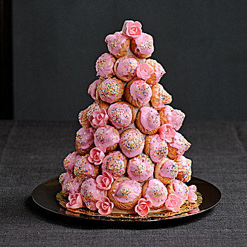 粉色,饼干,法国,婚礼蛋糕