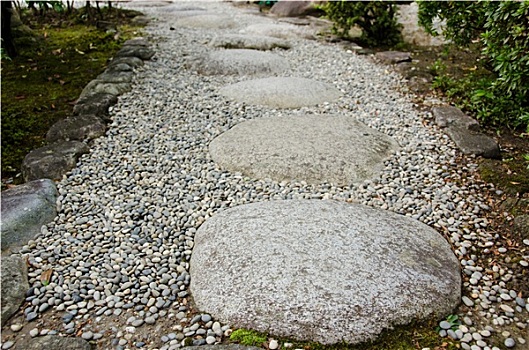 垫脚石,日式庭园