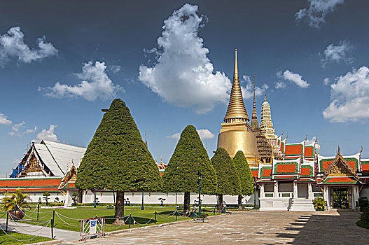 大皇宫,庙宇,翡翠佛,复杂,曼谷,泰国