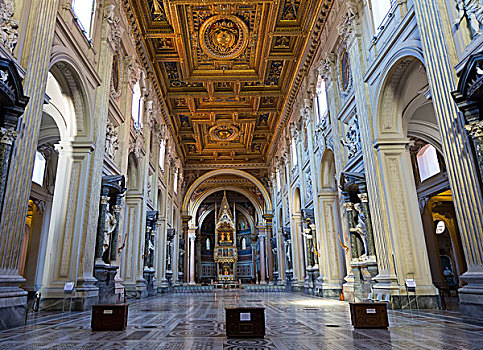 拉特兰圣约翰大教堂,室内,罗马,拉齐奥,意大利,欧洲