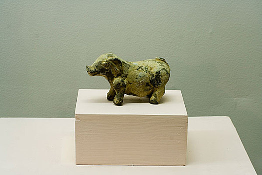 内蒙古博物馆陈列青铜时代陶猪