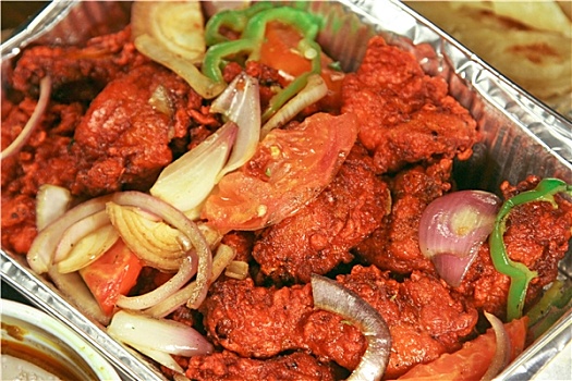 印度饮食,炸鸡,咖喱
