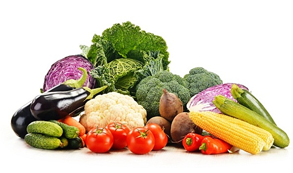 构图,品种,新鲜,生食,有机,蔬菜