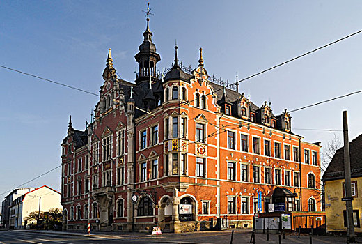市政厅,德累斯顿,萨克森,德国,欧洲