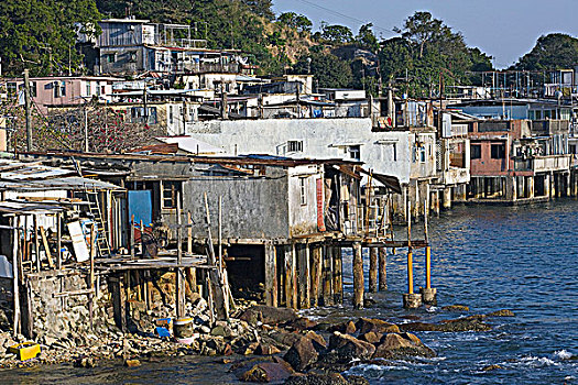 渔村,蒙河,泰国,九龙,香港