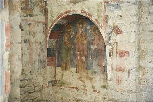 圣尼古拉斯教堂,涂绘,壁画,米拉,土耳其