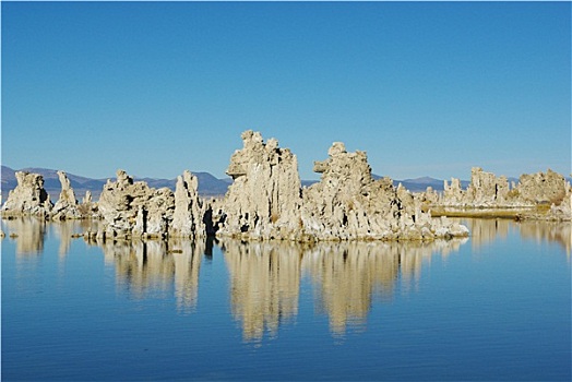 石灰华,岛屿,莫诺湖,加利福尼亚