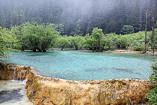 四川九寨沟的湖