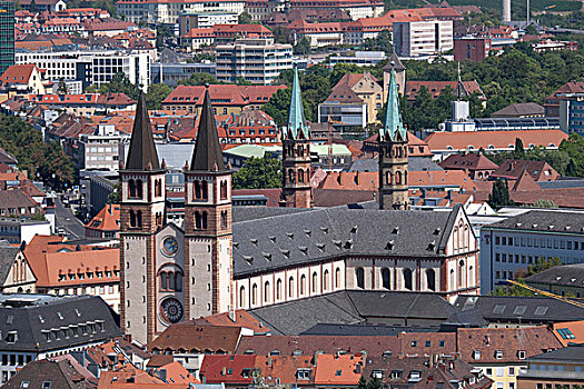 五兹堡,大教堂,弗兰克尼亚,巴伐利亚,德国,欧洲