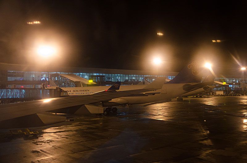白云机场夜景图片