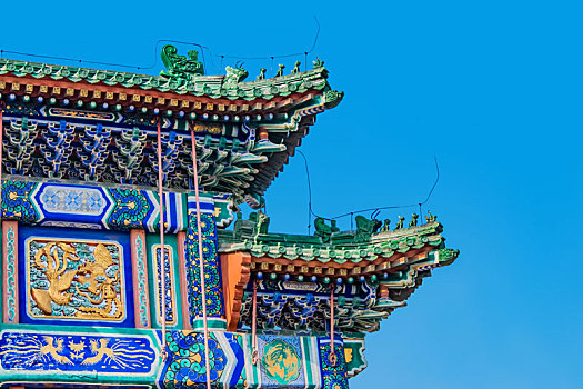 北京市地坛牌楼园林古建筑