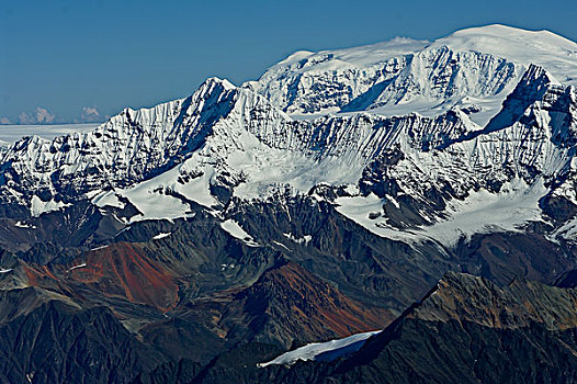 高耸,山,兰格尔,兰格尔圣伊莱亚斯,兰格尔圣伊莱亚斯国家公园,阿拉斯加,美国