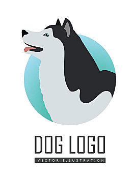 狗,标识,矢量,哈士奇犬,阿拉斯加雪橇犬,隔绝,插画,白色背景,名字,活力,运动,卡通,小狗,家,宠物