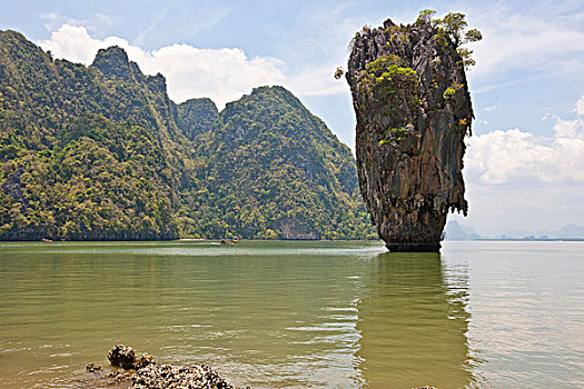 石头,湾,泰国,亚洲