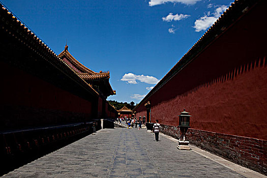北京故宫甬道
