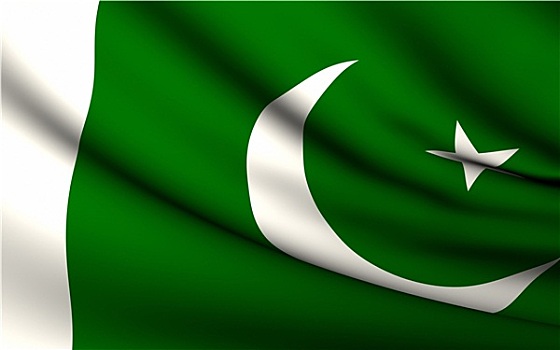 飞,旗帜,巴基斯坦,国家,收集