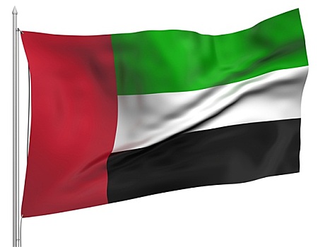 飞,旗帜,阿联酋,国家