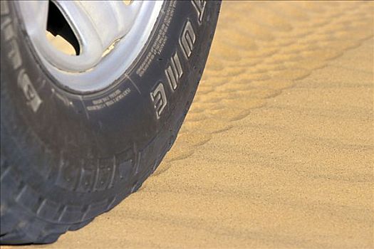 轮胎,沙子
