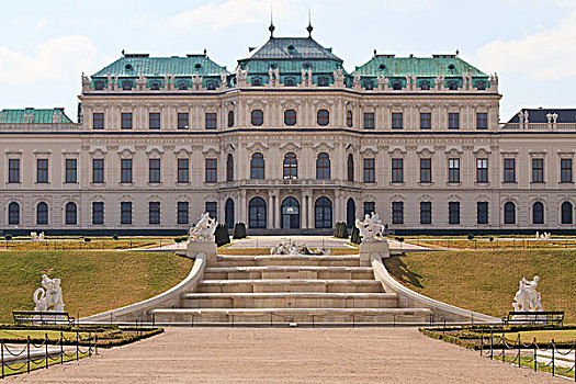 美景宫,风景,花园,维也纳,奥地利