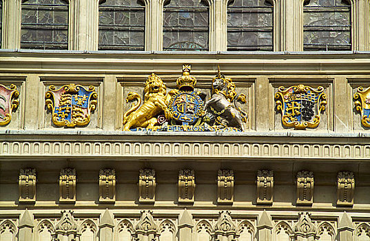英格兰,伦敦,威斯敏斯特,盾徽,威斯敏斯特教堂,一个,重要,哥特式,建筑,英国