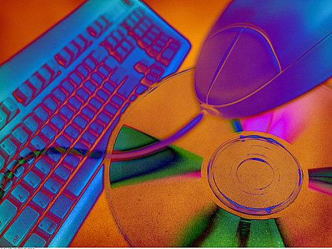 电脑键盘,鼠标,光盘