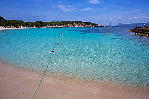 伊比萨岛,海滩,青绿色,地中海,巴利阿里群岛