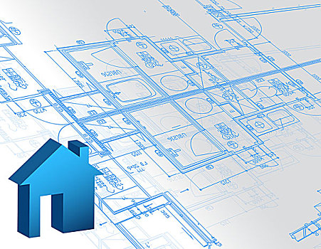 蓝图,建筑,地图,房子,模型